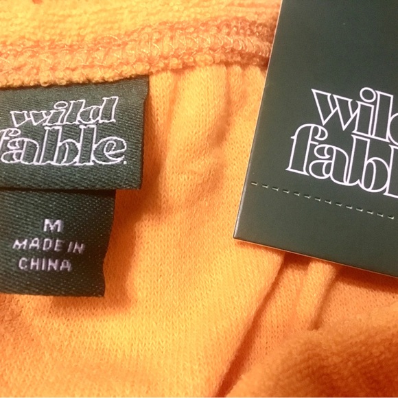 NWT "WILD FABLE" ORANGE TERRY CLOTH ROMPER HALTER NECK SWIM COVER UP SZ: M - Picture 9 of 9